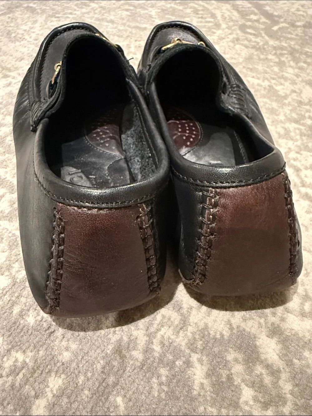 Gucci Black Leather Women's Horsebit Loafers with Gold Hardware